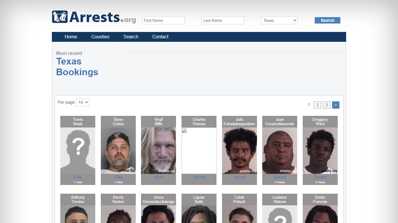 Texas Arrests and Inmate Search